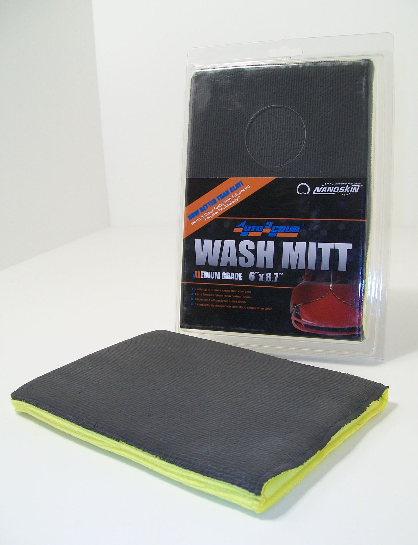 NANOSKIN AUTOSCRUB Wash Mitt 6" x 8.7" Fine Grade
